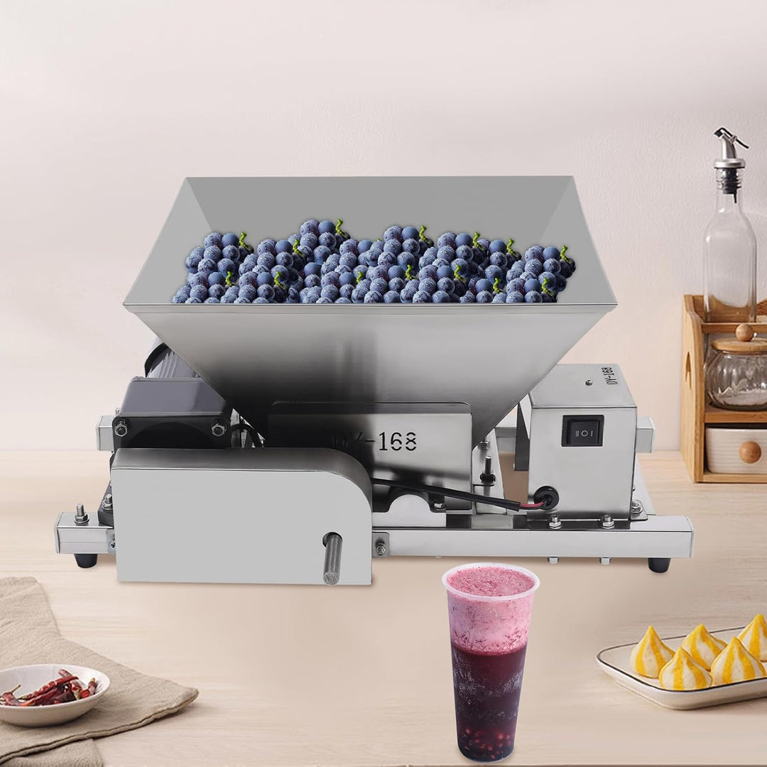 Elektrische Obstzerkleinerungsmaschine,4L 75rpm Obstmühle Obst Brot Zucker Brechmaschine,60W Zerklei