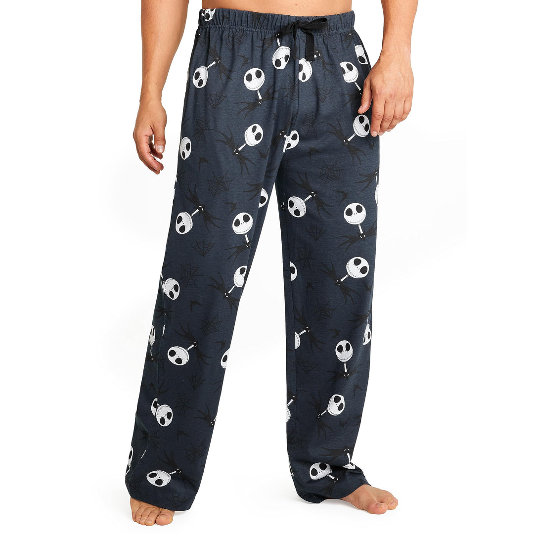 Disney Herren Lang Pyjamahose, Bequeme Loungewear PJs mit Taschen - Geschenke für Ihn XXL Marine Jac