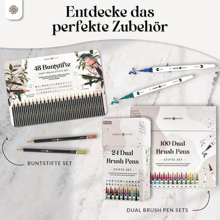Lebenskompass® Malbuch 100 Motive für Erwachsene Entspannung Mandalas für Erwachsene und Jugendliche