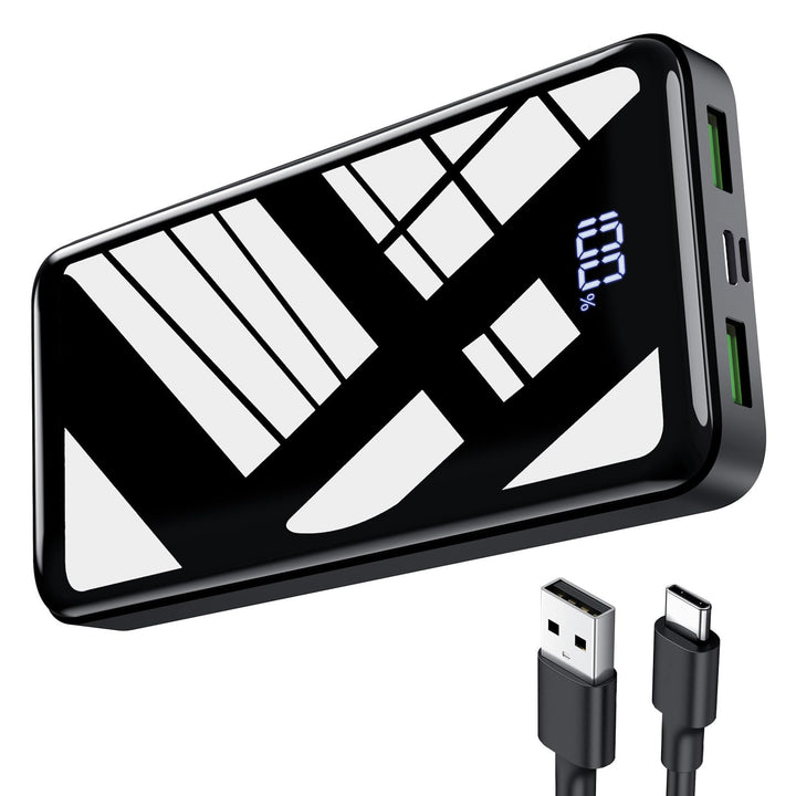Power Bank 27000mAh, 22,5W PD20W USB-C Powerbank Externer Handyakkus mit LED-Anzeige, Tragbares Lade