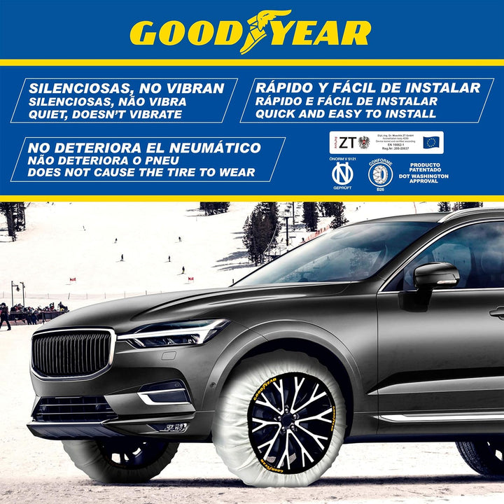 Goodyear Snow &amp; Road Grösse XXL 2er Set Textil Schneeketten für Autos SNOW &amp; ROAD GRÖSSE XXL, SNOW &amp;