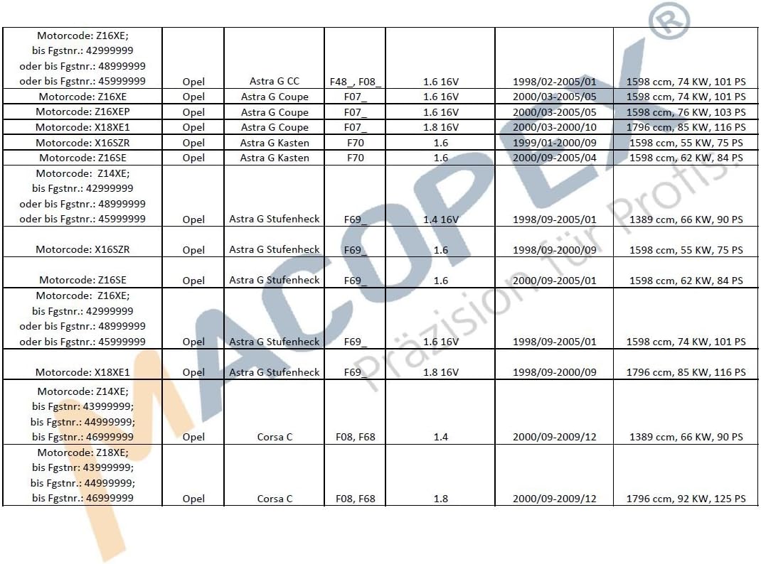 macopex 1000107 AGR Ventil