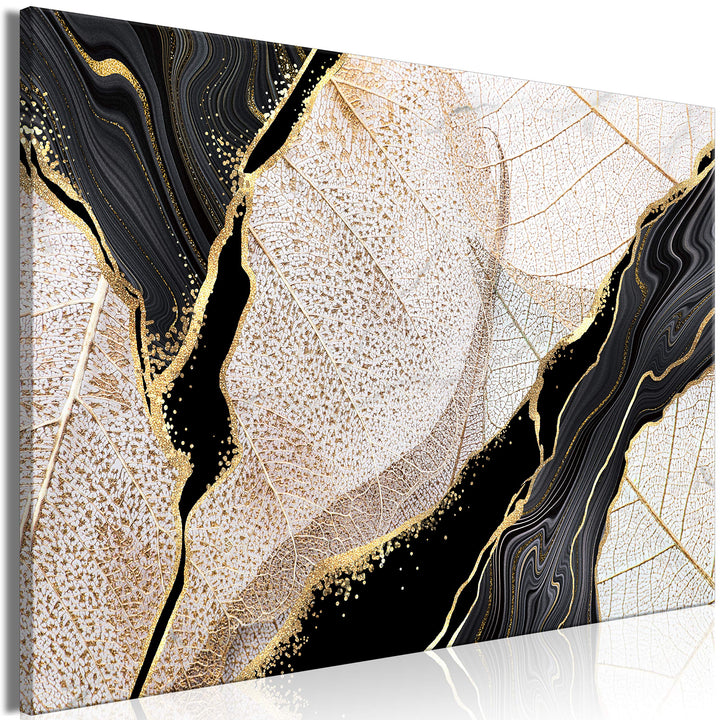 murando - Bilder Blätter 90x60 cm Vlies Leinwandbild 1 tlg Kunstdruck modern Wandbilder XXL Wanddeko