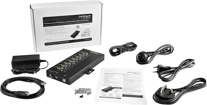 StarTech.com 8 Port industrieller USB auf RS232/ 422/ 485 Serieller Adapter - 15kv ESD Schutz - USB