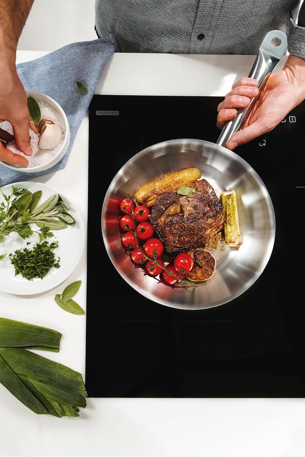 Tramontina PROFESSIONAL Bratpfanne, 20 cm ohne Antihaftbeschichtung 20 cm, ohne Antihaftbeschichtung