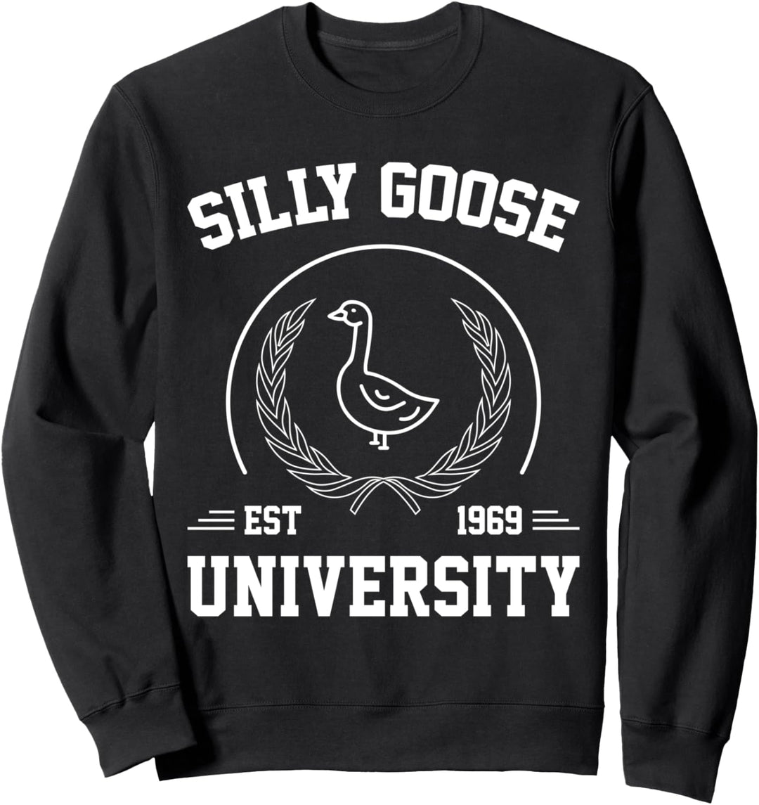 Silly Goose University Herren Damen Silly Goose Meme Kostüm Sweatshirt