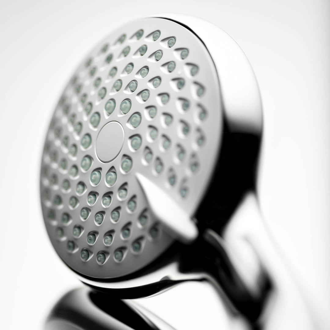 Mira Nectar Duschkopf, 4 Strahlarten, 9cm, Weiss, 2.1703.002, silber, 2.1703.004 Chrome Stand Alone,