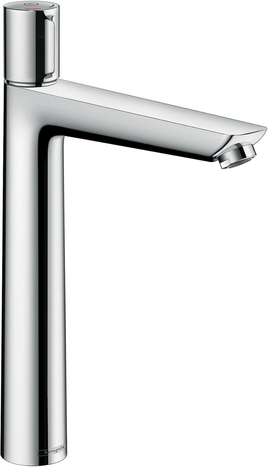 hansgrohe Wasserhahn Talis Select E (Armatur mit Auslauf Höhe 240mm und Zugstangen-Ablaufgarnitur) C