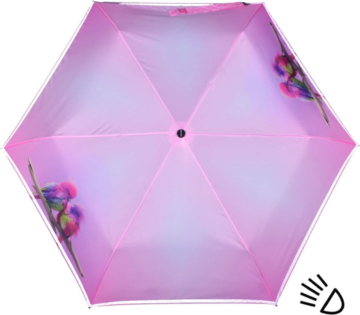 Knirps Kinder-Taschenschirm 4Kids reflective mit Reflexborte - Rainbow Canaries, Rainbow Canaries