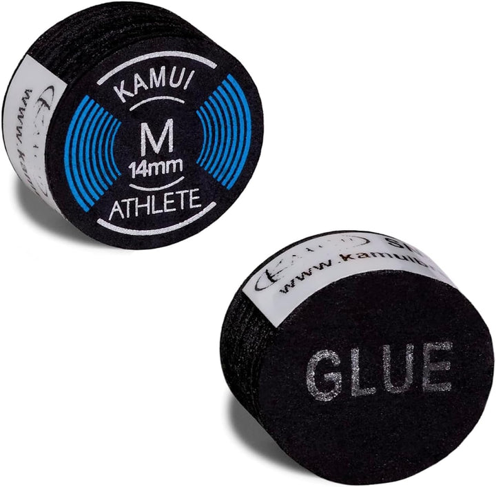 KAMUI Athlete Billard Billard Queue Tip Medium 14 mm – 1 Stück