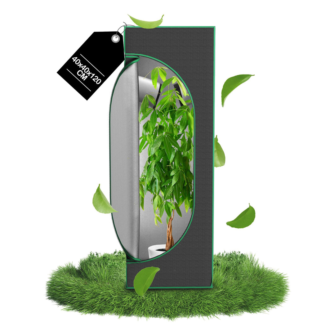 Growzelt für Indoor Growbox Lichtdicht &amp; Wasserdicht mit Transparentem Sichtfenster Pflanzenzelt aus