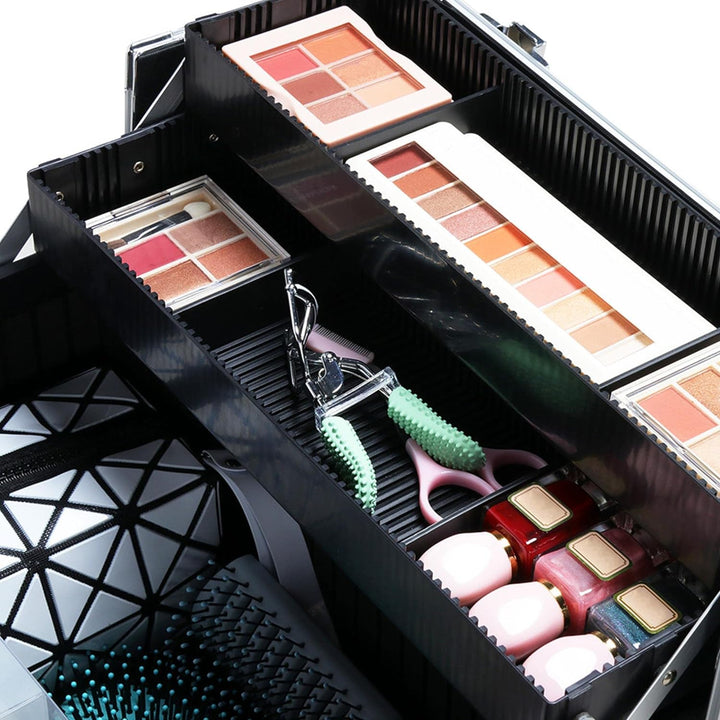 Yaheetech Kosmetikkoffer gross Friseurkoffer Alu Schmuckkoffer Beautycase Koffer Trolley mit Schlöss