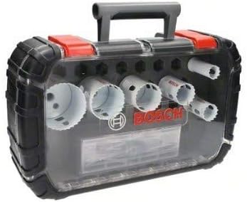 Bosch Professional 9 tlg. Lochsäge Progressor for Wood & Metal Set Elektriker (für Holz und Metall,