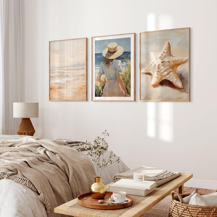 OHBIMBA® Sets Von 3 Poster & Kunstdrucke Zum Einrahmen - Zimmer Deko Und Wanddeko Wohnzimmer - Deko