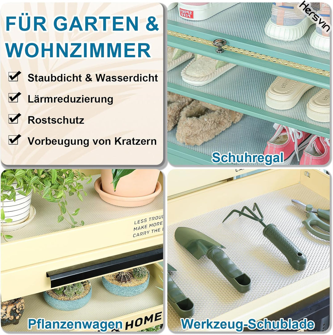 Hersvin Schubladenmatte 50cmx600cm Aufgewertetes Reines Eva Schrankpapier Schubladeneinlage Wasserfe