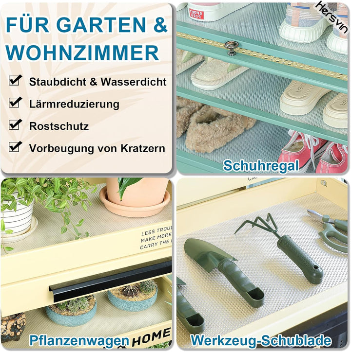 Hersvin Schubladenmatte 50cmx600cm Aufgewertetes Reines Eva Schrankpapier Schubladeneinlage Wasserfe