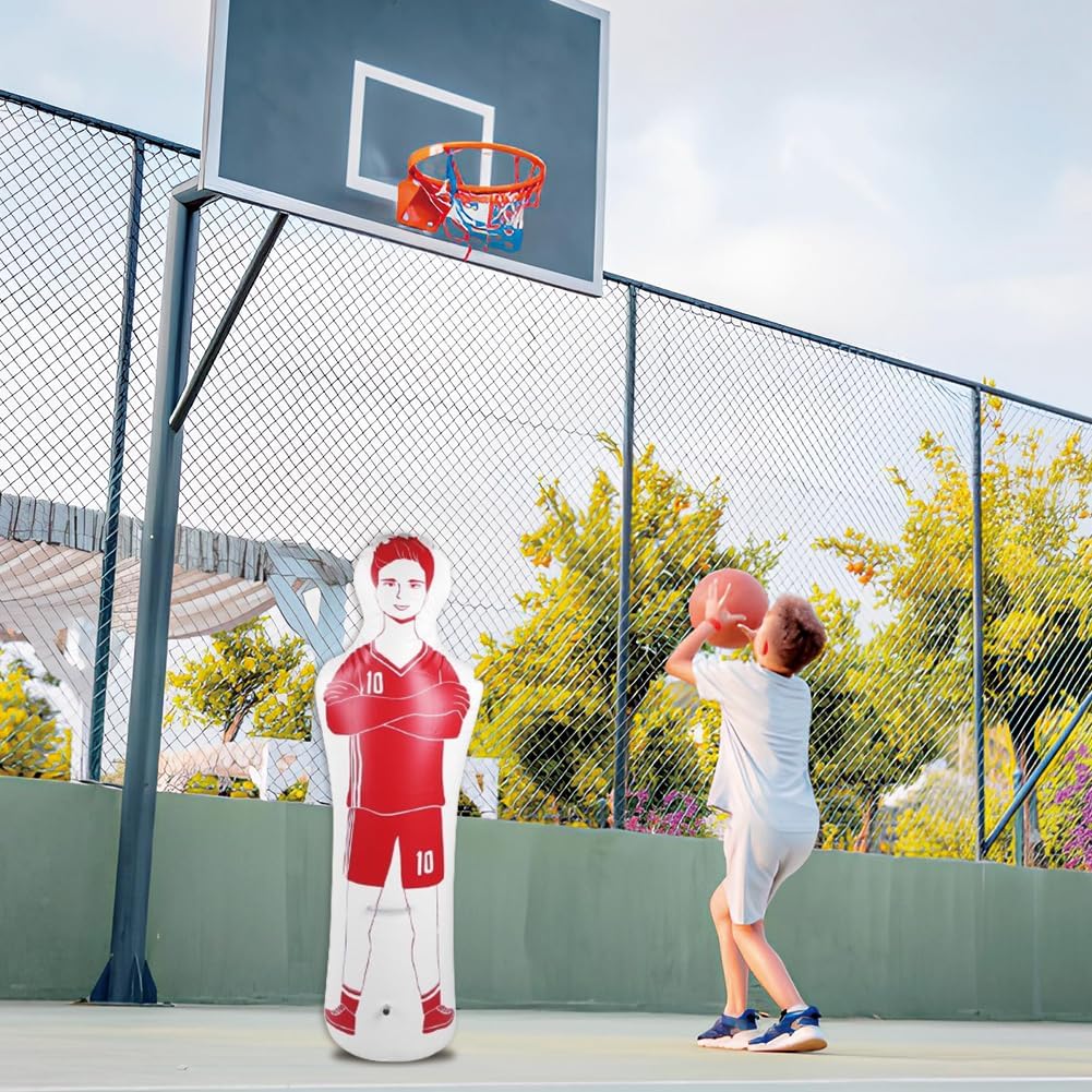 Aufblasbarer Fussball-Dummy, Fussball-Trainings-Dummy Tumbler Air Mannequin Free Kick Defender Wall