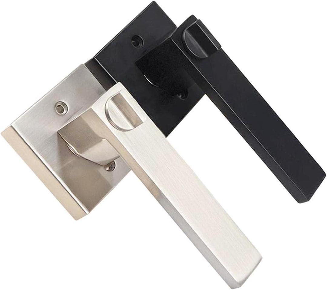 Qrity Türschloss Aluminiumlegierung Drückergarnitur Türdrückerfür für Schlafzimmer, Garderobe, Staur