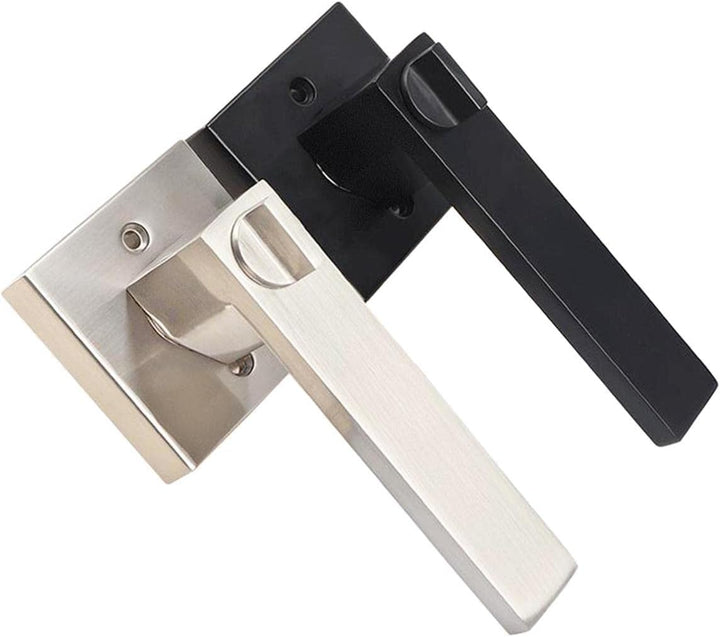 Qrity Türschloss Aluminiumlegierung Drückergarnitur Türdrückerfür für Schlafzimmer, Garderobe, Staur