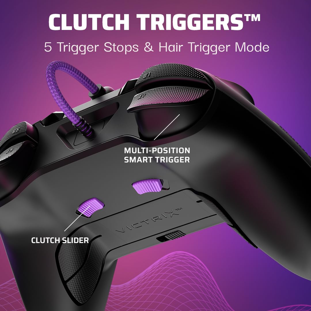 PDP Xbox Victrix Gambit Prime verkabelt Controller - Gray Schnurgebunden Grau, Schnurgebunden Grau