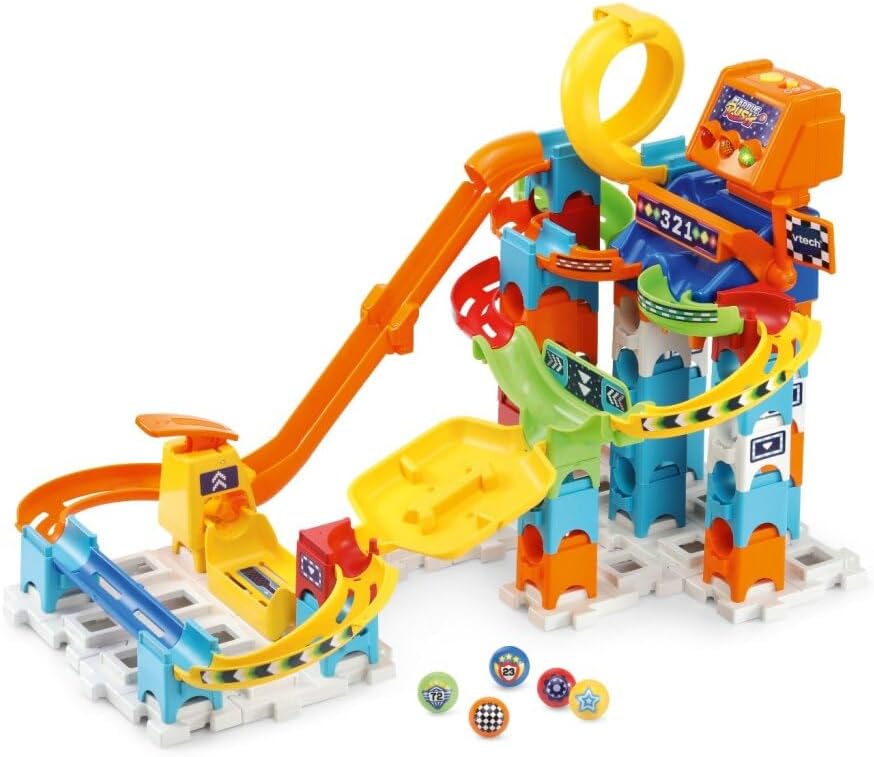 VTech 80-519323 Marble Rush Racing Set Electronic M200E - Lernspielzeug - mit Licht- und Soundeffekt