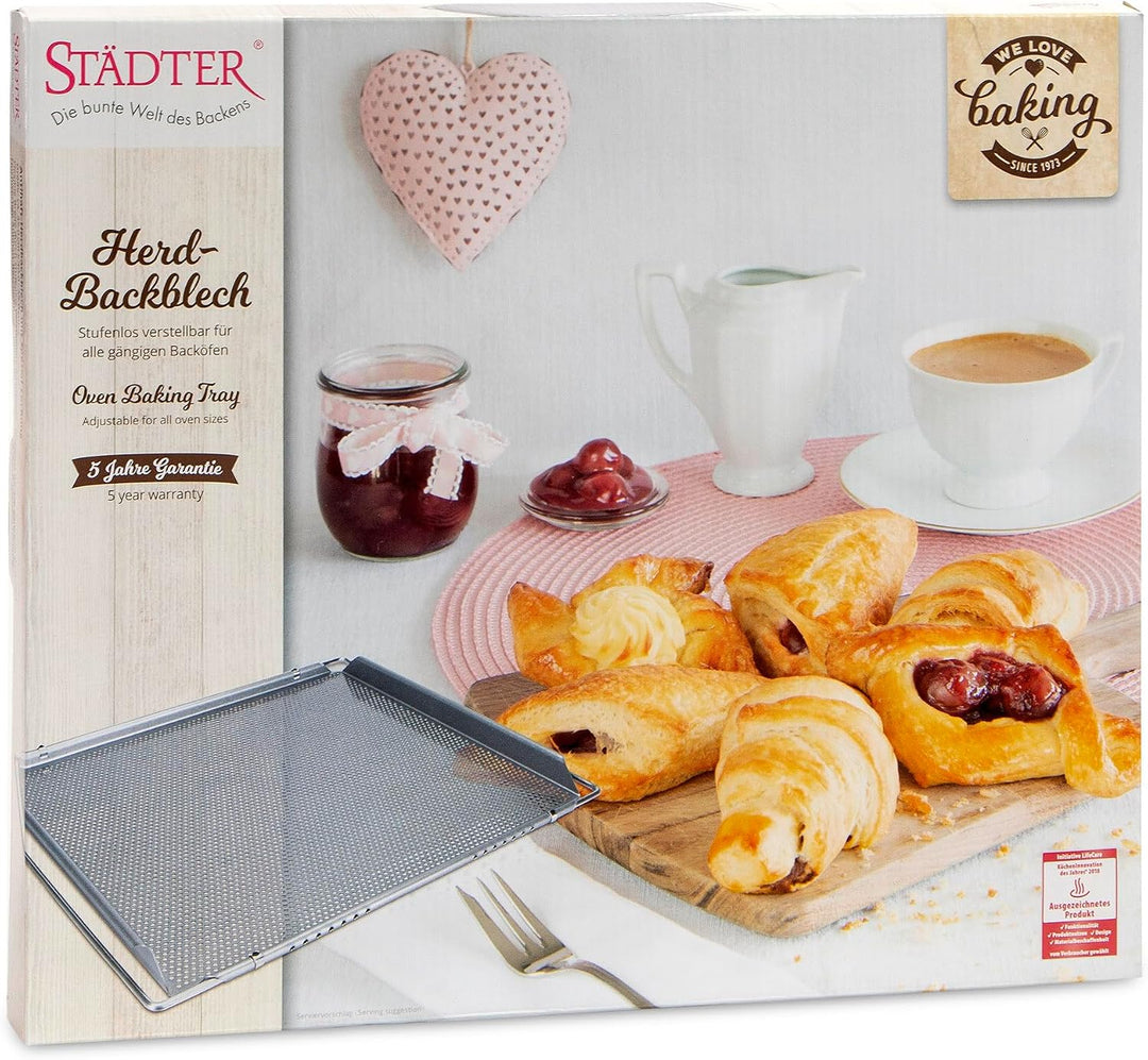 Städter SmartBake Herdbackblech 37x33 cm, Antihaftbeschichtung Herdbackblech Single, Herdbackblech S