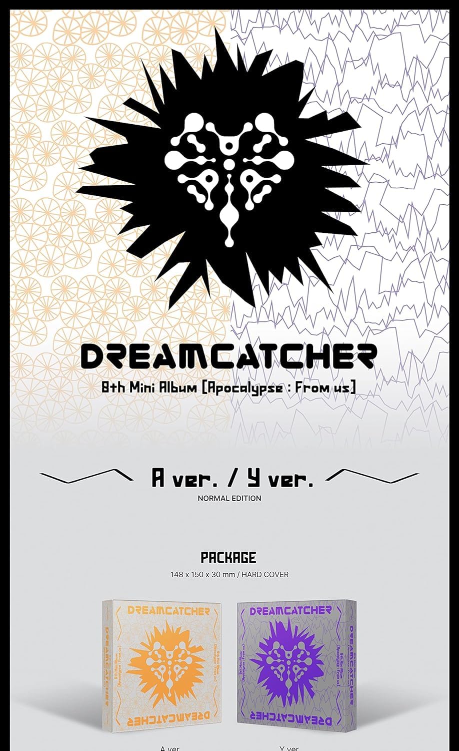 Dream Catcher Apocalypse : From us 8th Mini Album CD+Photobook+Photocard+Photo film+Sticker+Bookmark