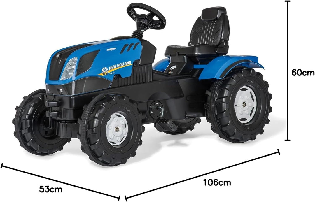 Rolly Toys 601295 - New Holland, Traktor Farmtrac Anhängerkupplung vorne und hinten, geeignet für Ki