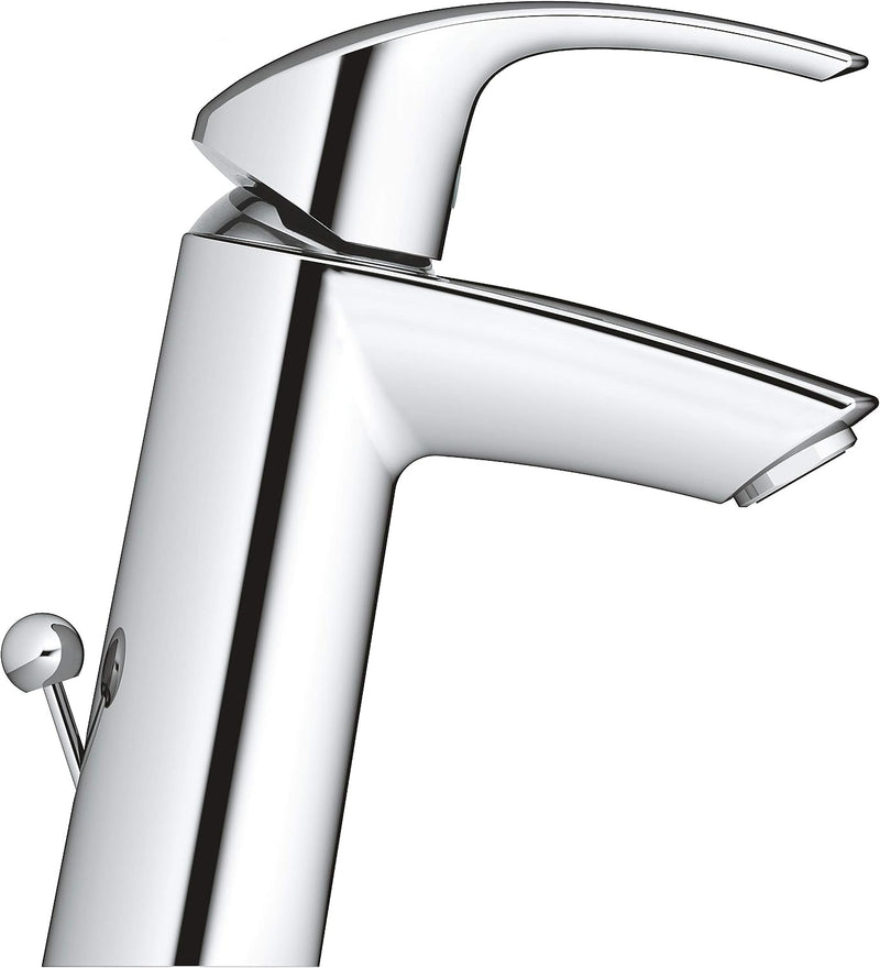 GROHE Eurosmart | Badarmatur - Waschtischarmatur | mit Zugstange, M-Size | 2339310E, Chrom M mit Zug