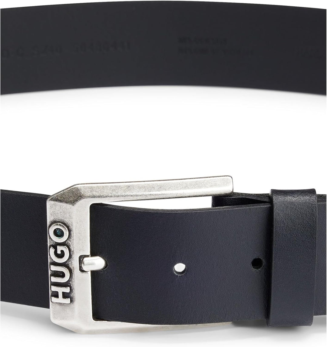 HUGO Herren Gürtel 80 Schwarz, 80 Schwarz