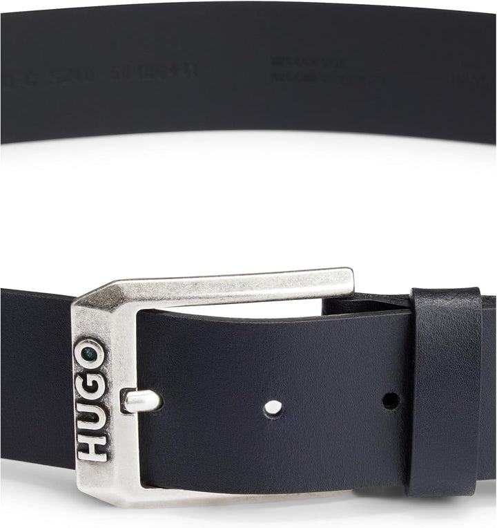 HUGO Herren Gürtel 80 Schwarz, 80 Schwarz