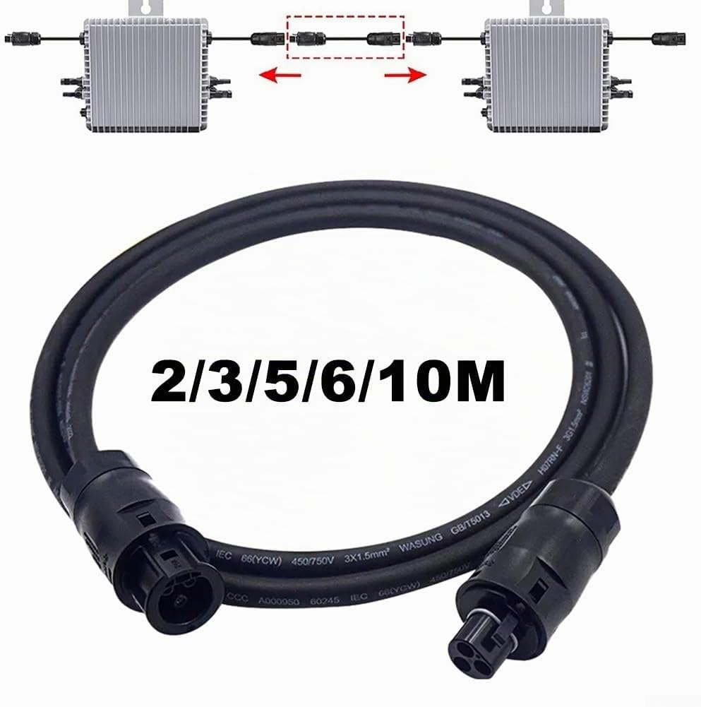 Verbindungskabel mit BC01 Buchse auf Stecker, Verlängerungsadapter für Micro-Wechselrichter, 5 m 5 m