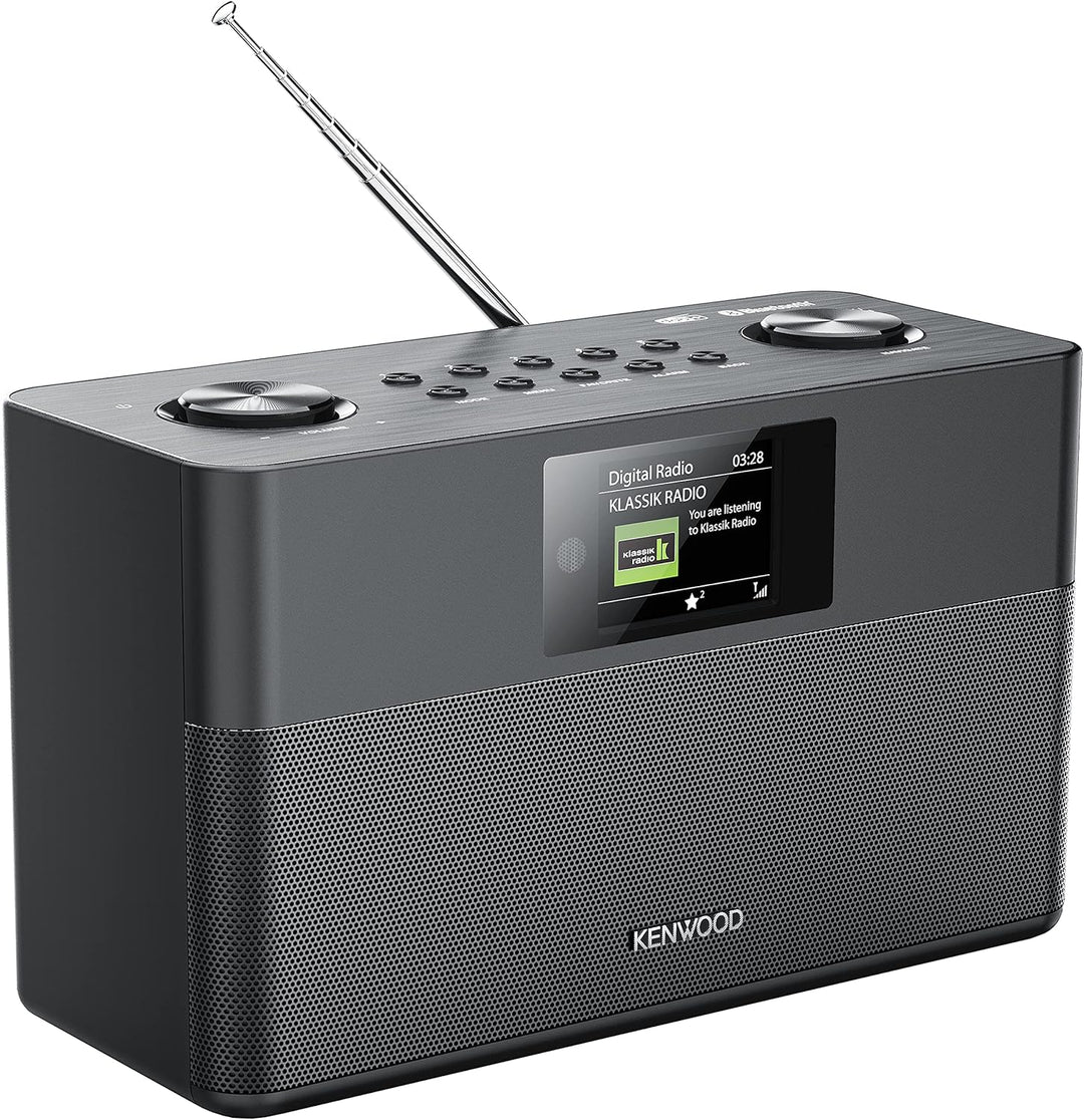 KENWOOD CR-ST80DAB-B Stereo-Kompaktradio (DAB+, UKW, Bluetooth, Line-In, Weckfunktion, Farbe