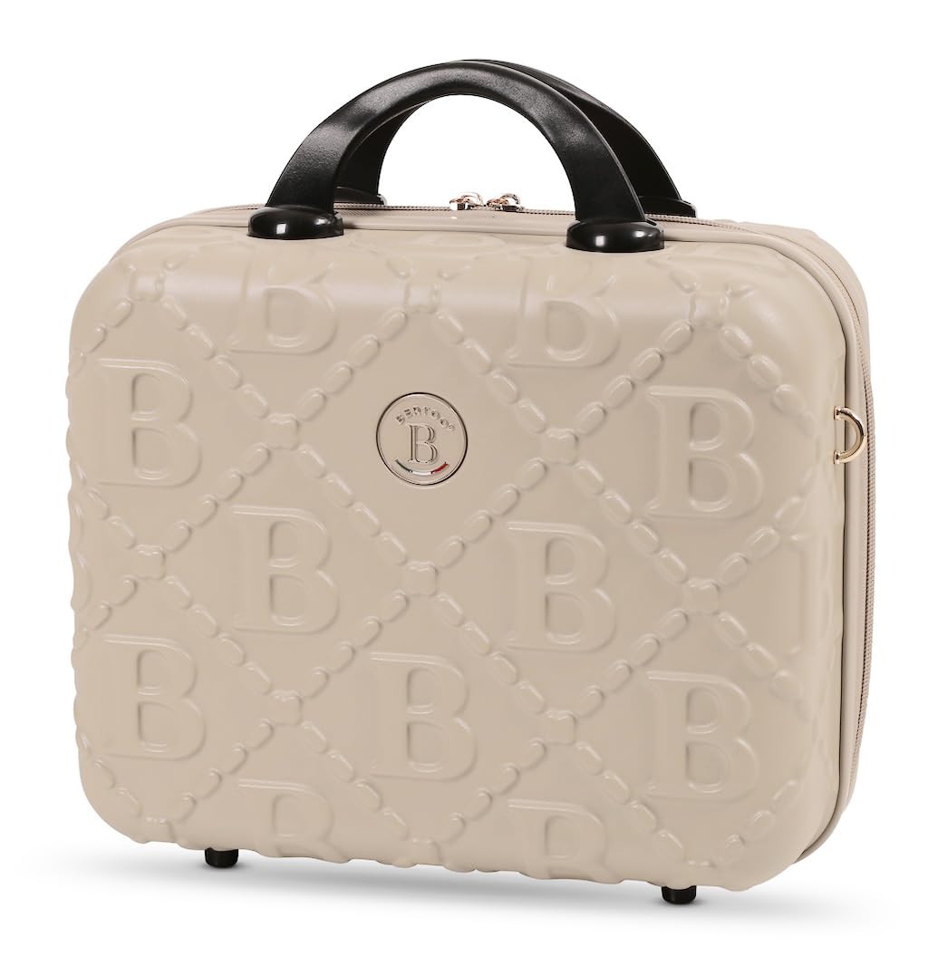 BERTOO Livorno Hartschalen-Kosmetikkoffer, Reisekoffer aus ABS+PC, 16 l, mit Trolley- und Schultergu