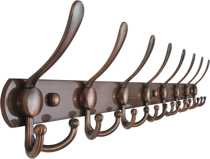 Dseap Garderobenleiste mit 8 haken, schwerlast 74cm Lang garderobenhaken, edelstahl wandgarderobe, k