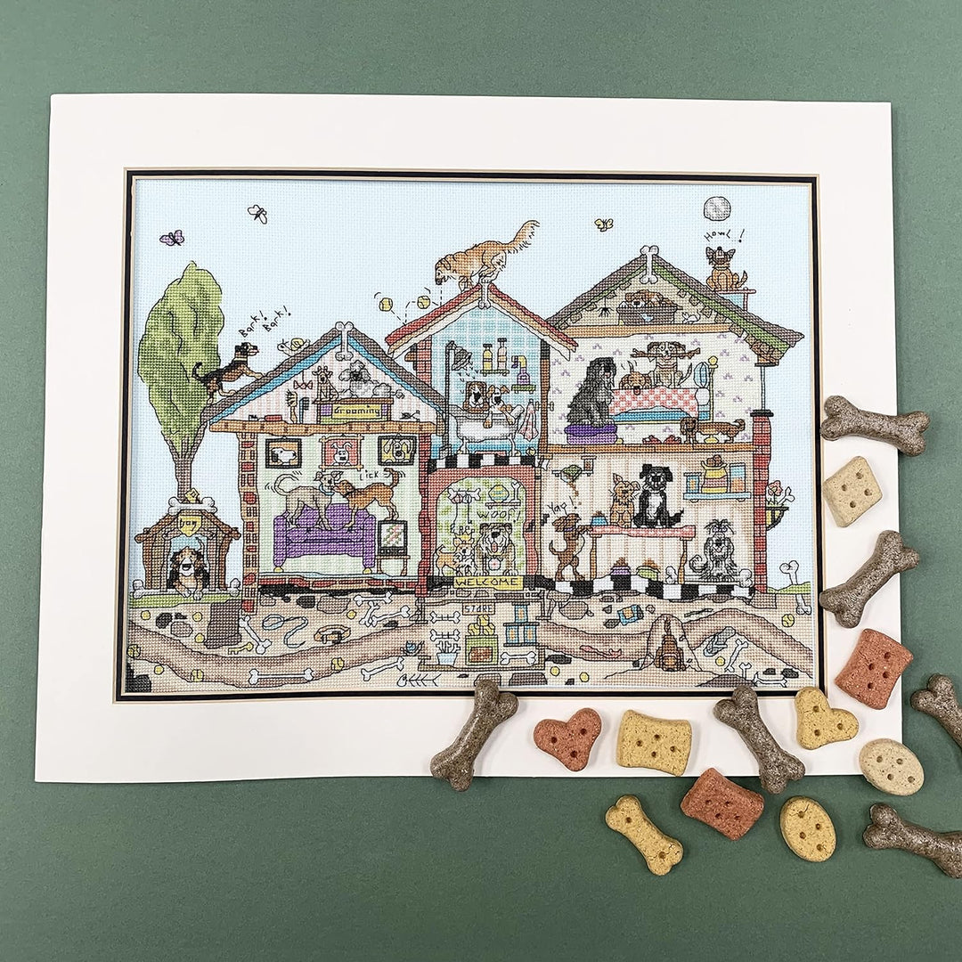 Bothy Threads Kreuzstich-Set, Motiv Pooch Palace