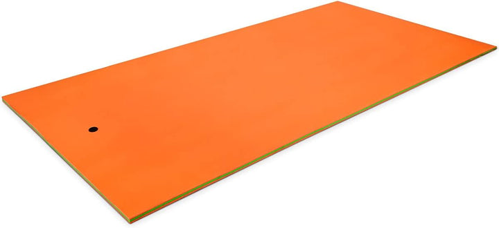 GOPLUS 350 × 183cm Wasserhängematte, Aufrollbare Schwimmmatte für 4-6 Personen, Schwimmende Wasserma