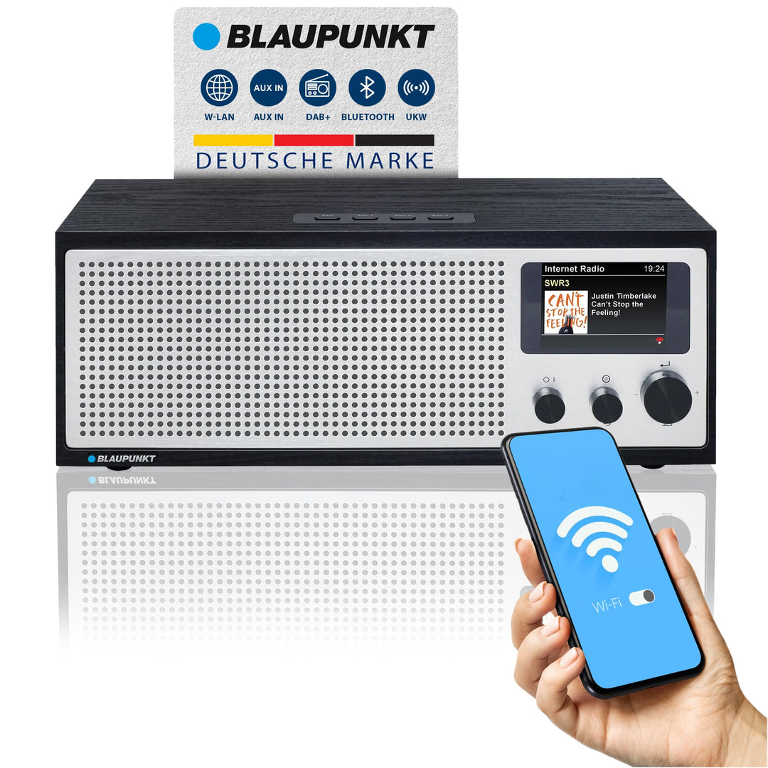 BLAUPUNKT Napoli IRD 400 DAB+ Internetradio mit WiFi/WLAN und Bluetooth - 20 Watt RMS Radio mit LC-F