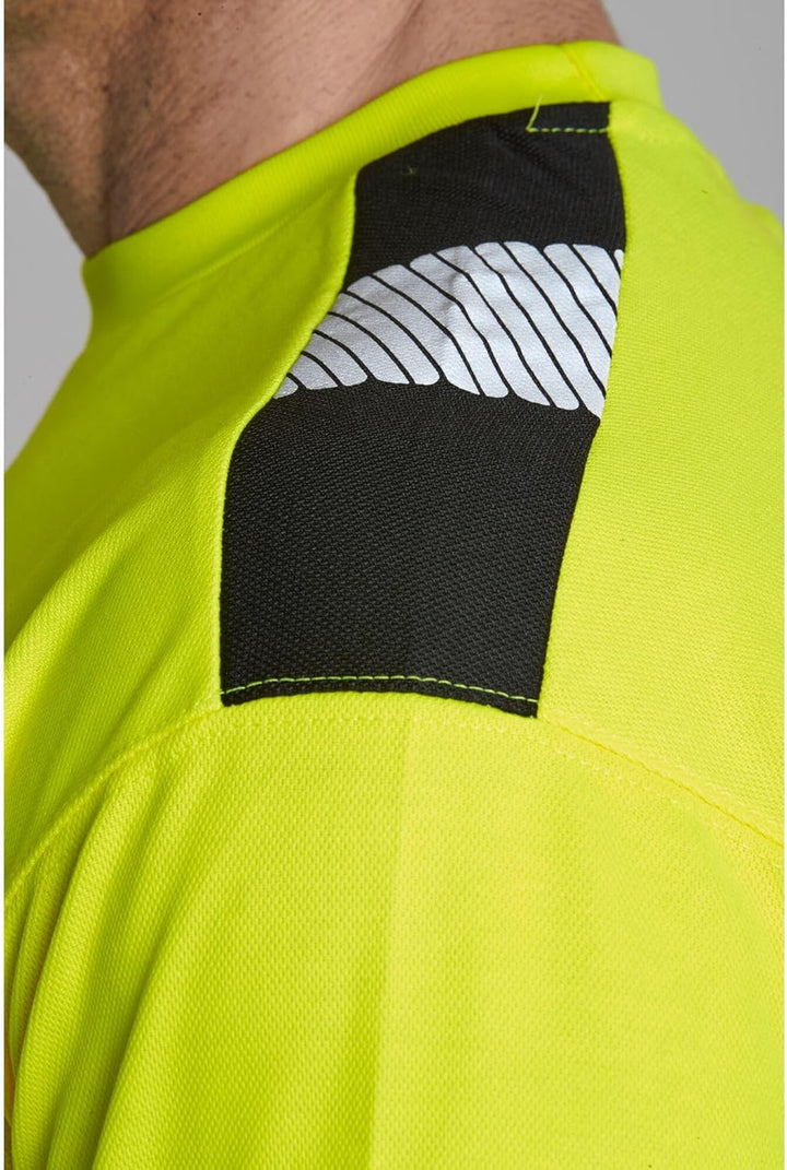 PW3 T-Shirt Manica Corta Hi-Vis, Gelb