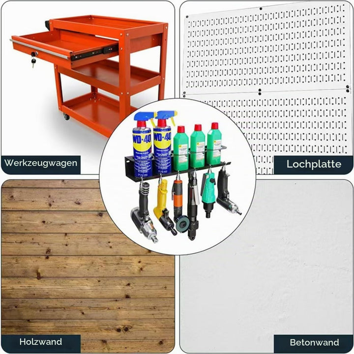 1 PCS schwarz Dosenhalter,Spraydosenhalter, Sprühdosenhalter,Druckluft Werkzeug Zubehör für Garage W