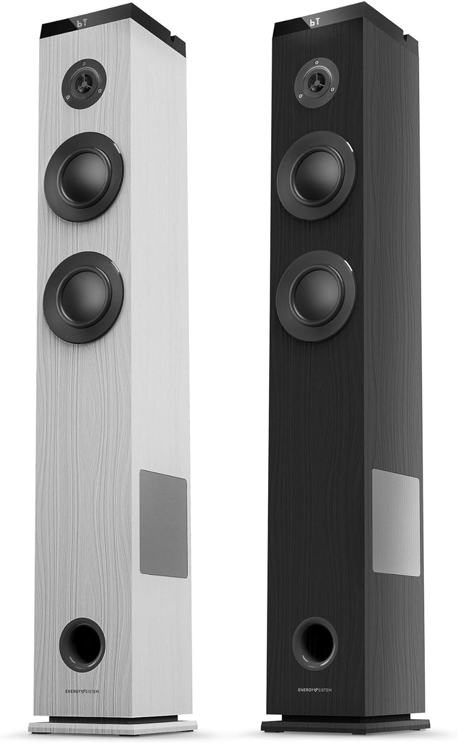 Energy Sistem Tower 5 g2 Ebony Lautsprecherturm 65 W und True Wireless Stereo (Bluetooth 5.0, USB/Mi