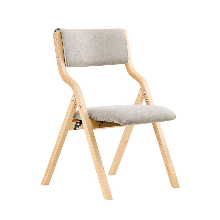 SoBuy FST40-HG Klappstuhl Küchenstuhl mit gepolsterter Sitzfläche und Lehne grau, Grau