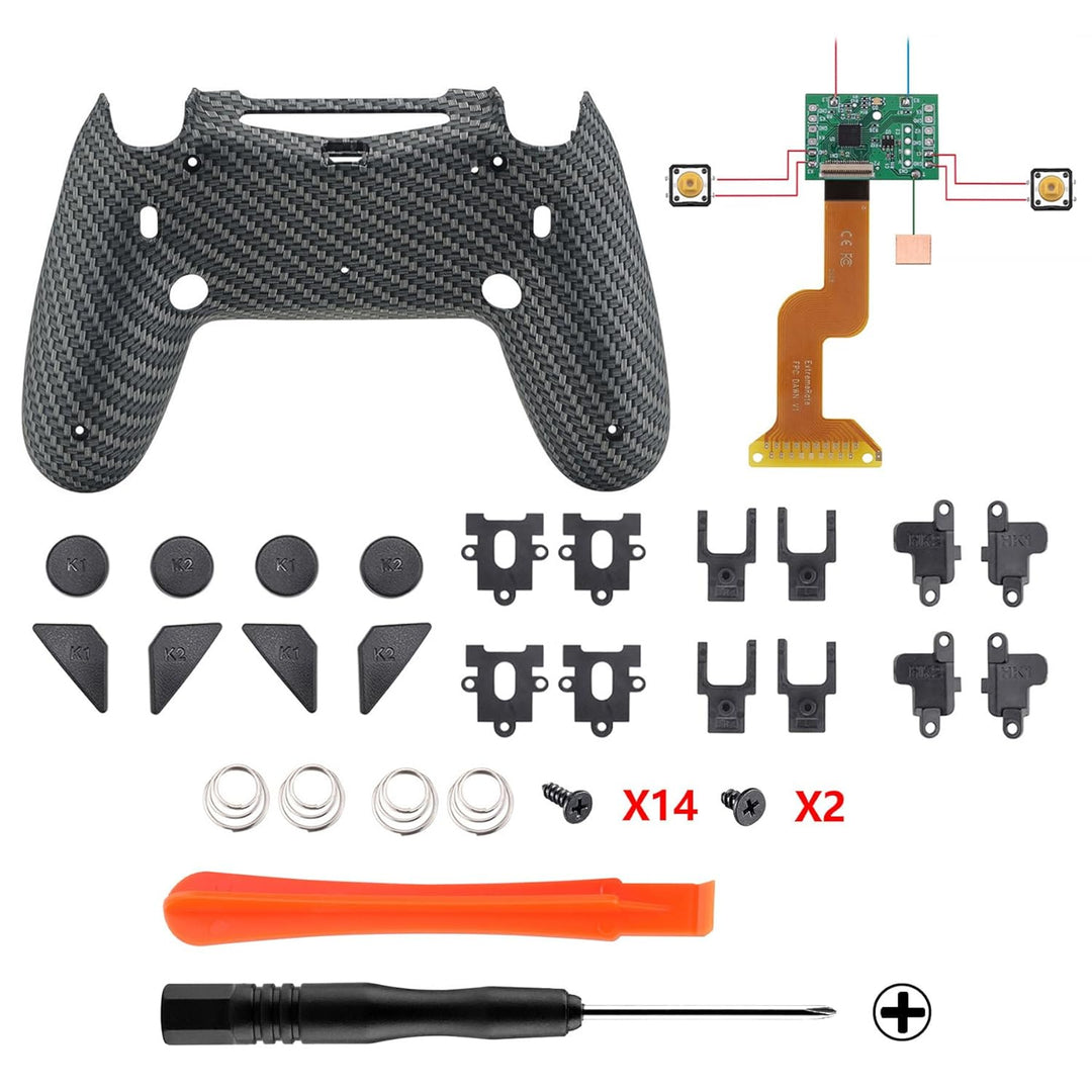 eXtremeRate DAWN2.0 FlashShot Trigger Stop Remap Kit für ps4 CUH-ZCT2 Controller,DIY-Ersatz Hülle Ge