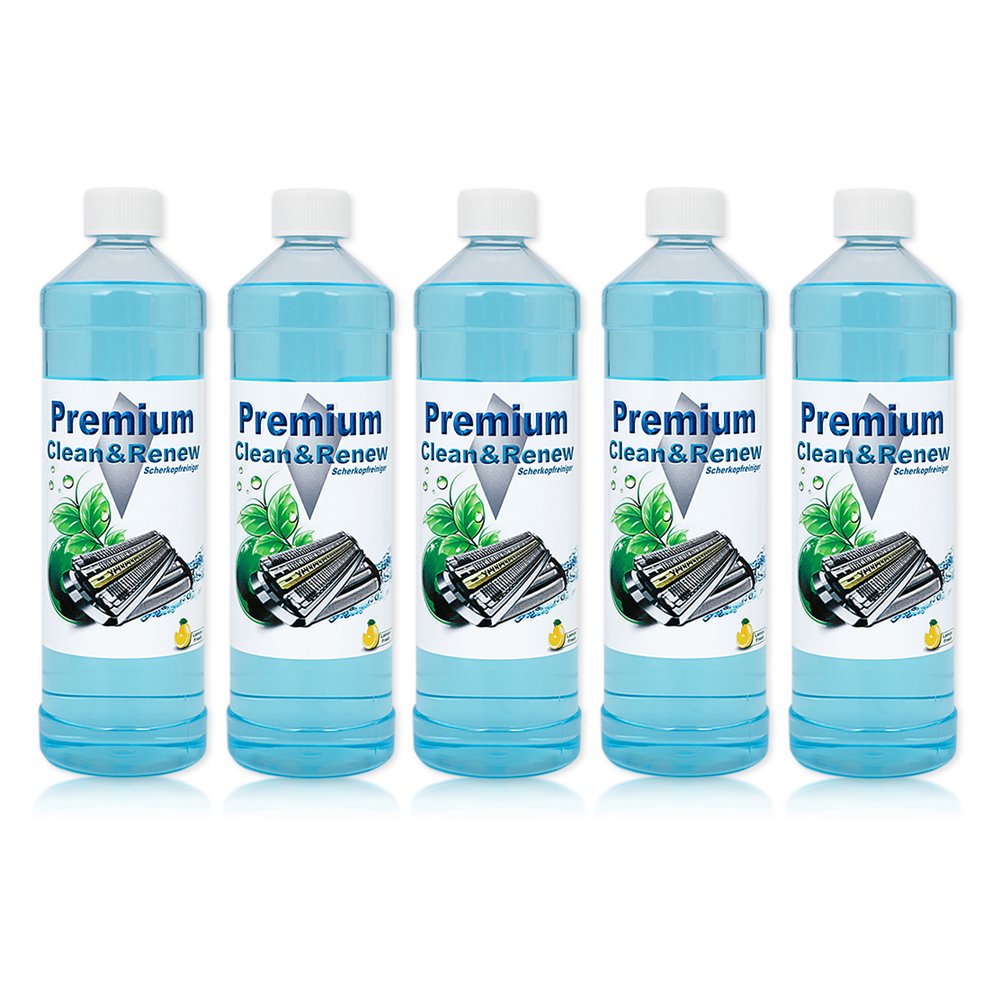 5 Liter Premium Scherkopfreiniger zum Nachfüllen von original Braun Kartuschen.