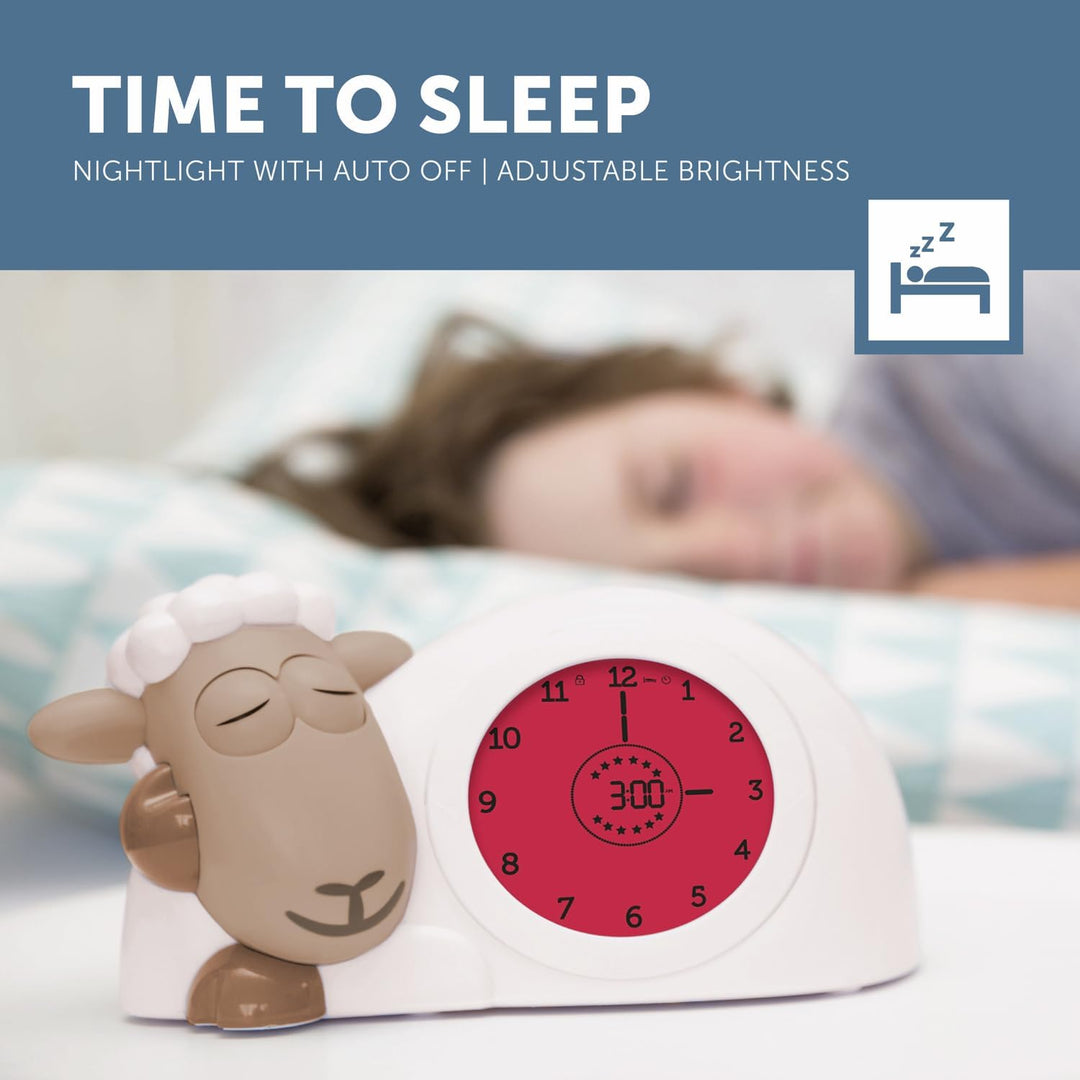 Zazu Sam The Lamb Uhr – Schlafcoach Uhr und Nachtlicht für Kinder | Bringt Ihrem Kind mit visuellen