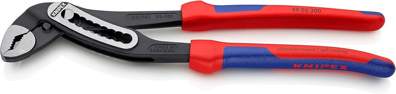 KNIPEX Alligator®, Wasserpumpenzange | Rohrzange, gross, Chrom-Vanadium mit 2K-Griffen, Rostschutz a