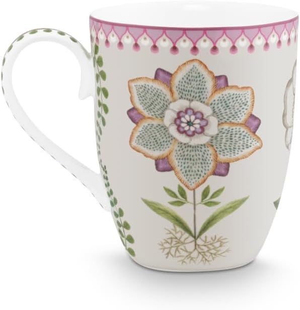 Pip Studio Lily&Lotus Frühstücksset 3tlg Weiss/lila