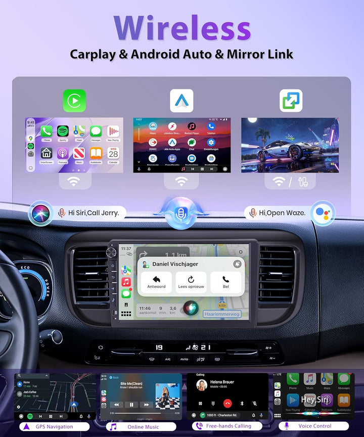 Rimoody 4G+64G Android Autoradio für Citroen Jumpy 3/Peugeot Expert/Toyota Proace 2016-2021 Wireless