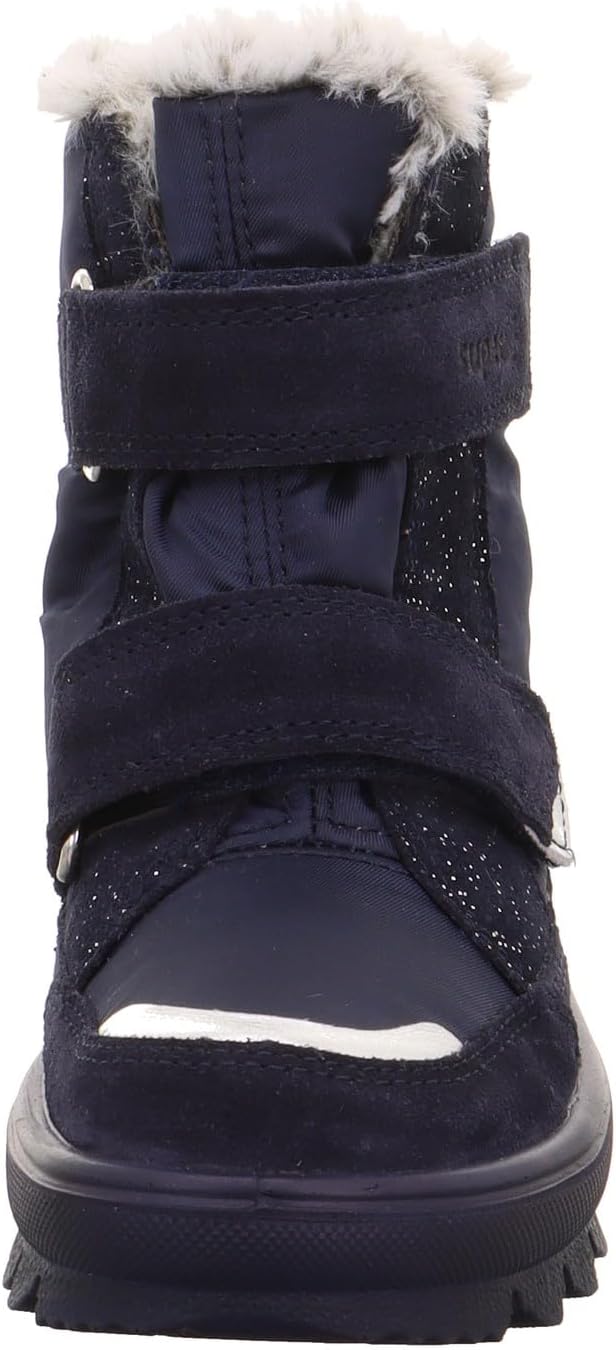 Superfit Mädchen Flavia Warm Gefütterte Gore-tex Schneestiefel 25 EU Blau Silber 8000, 25 EU Blau Si
