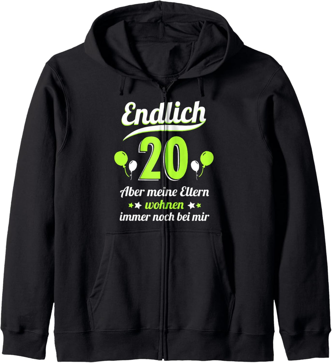 20. Geburtstag Mann Frau 20 Jahre 2004 Deko Lustig Geschenk Kapuzenjacke